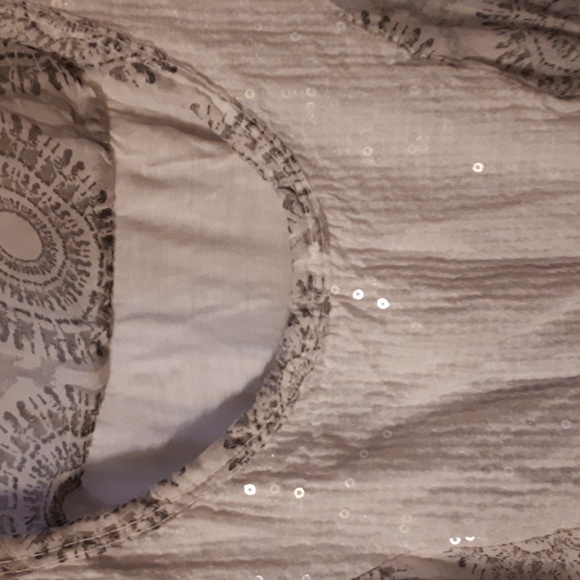 Dress, white/light grey, size small, brand is Collezione Gaia,  made in Italy. - Picture 4 of 10